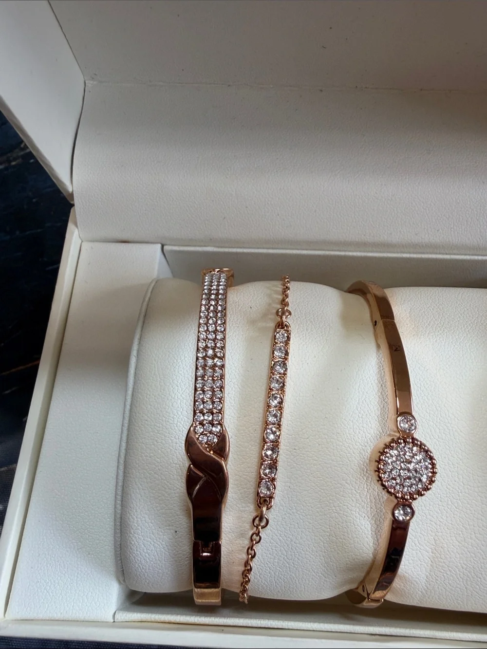 Anne Klein Swarovski Crystal watch NiB